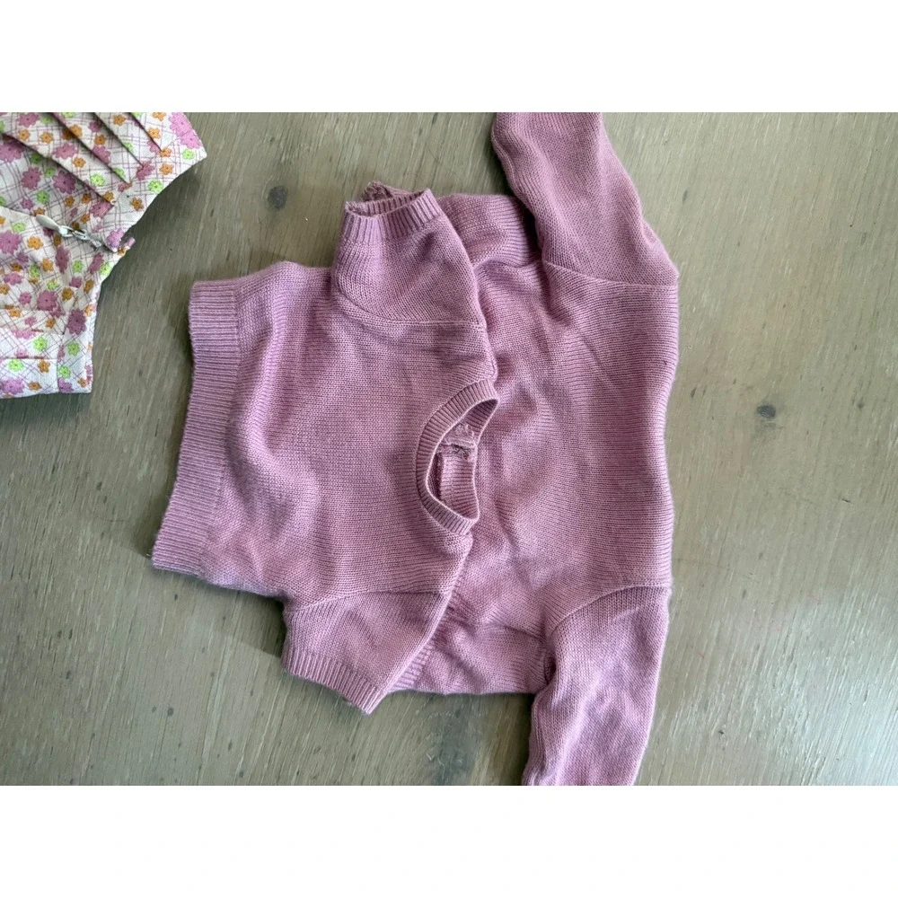 American Girl Truly Me Doll Brown Hair Blue Eyes Freckles Pink pleasant Cardigan